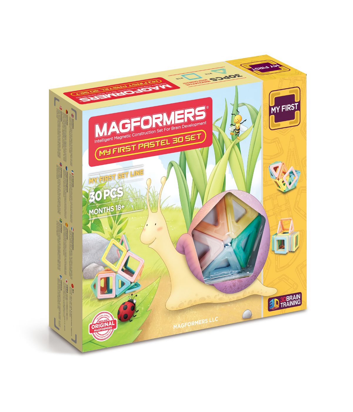  Magformers My First Pastel Set: 30 Pcs Multi - Multi - Bonton