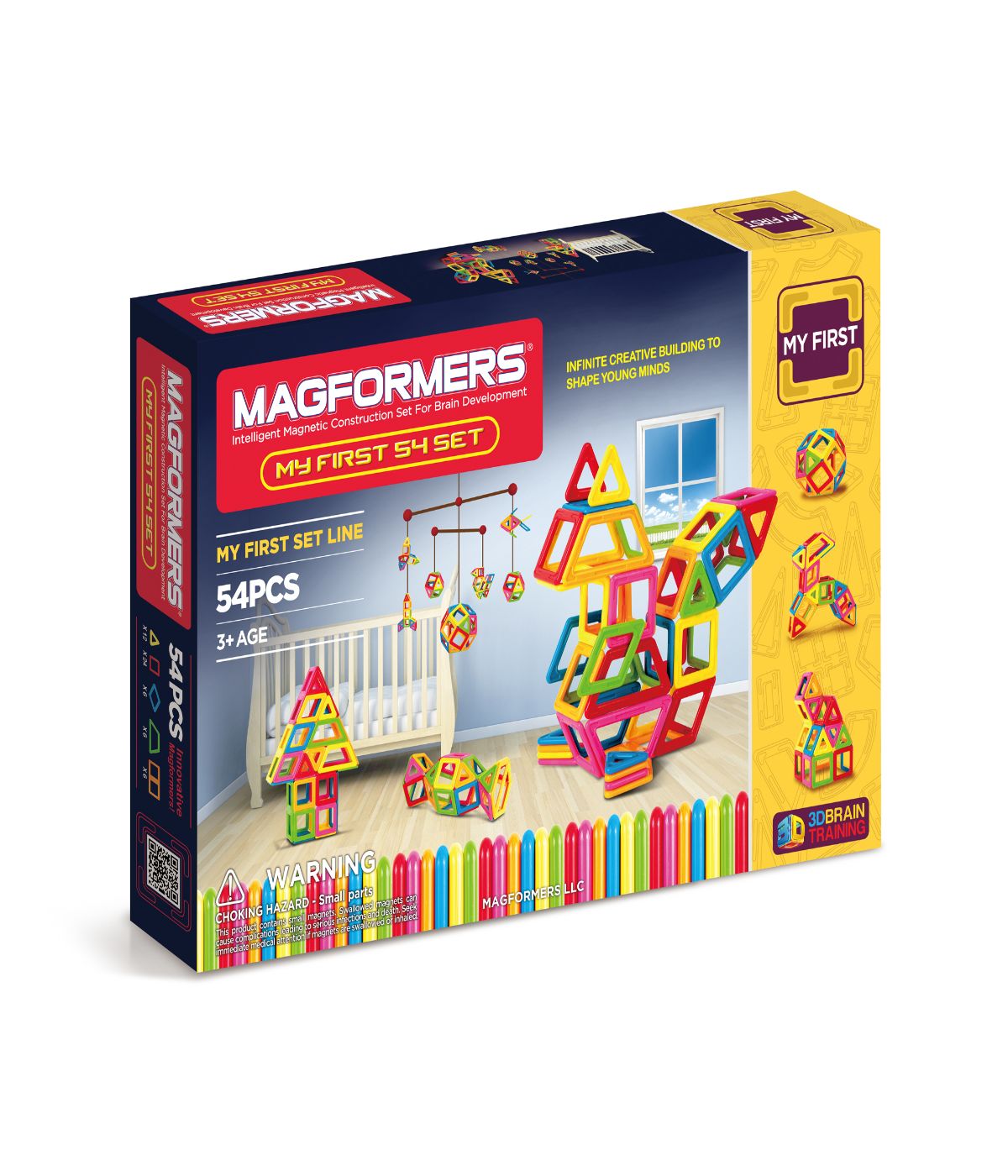  Magformers My First Set: 54 Pcs Multi - Multi - Bonton