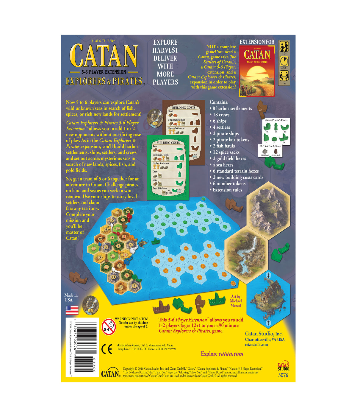  Catan: Explorers & Pirates 5-6 Player Extension Multi - Multi - Bonton