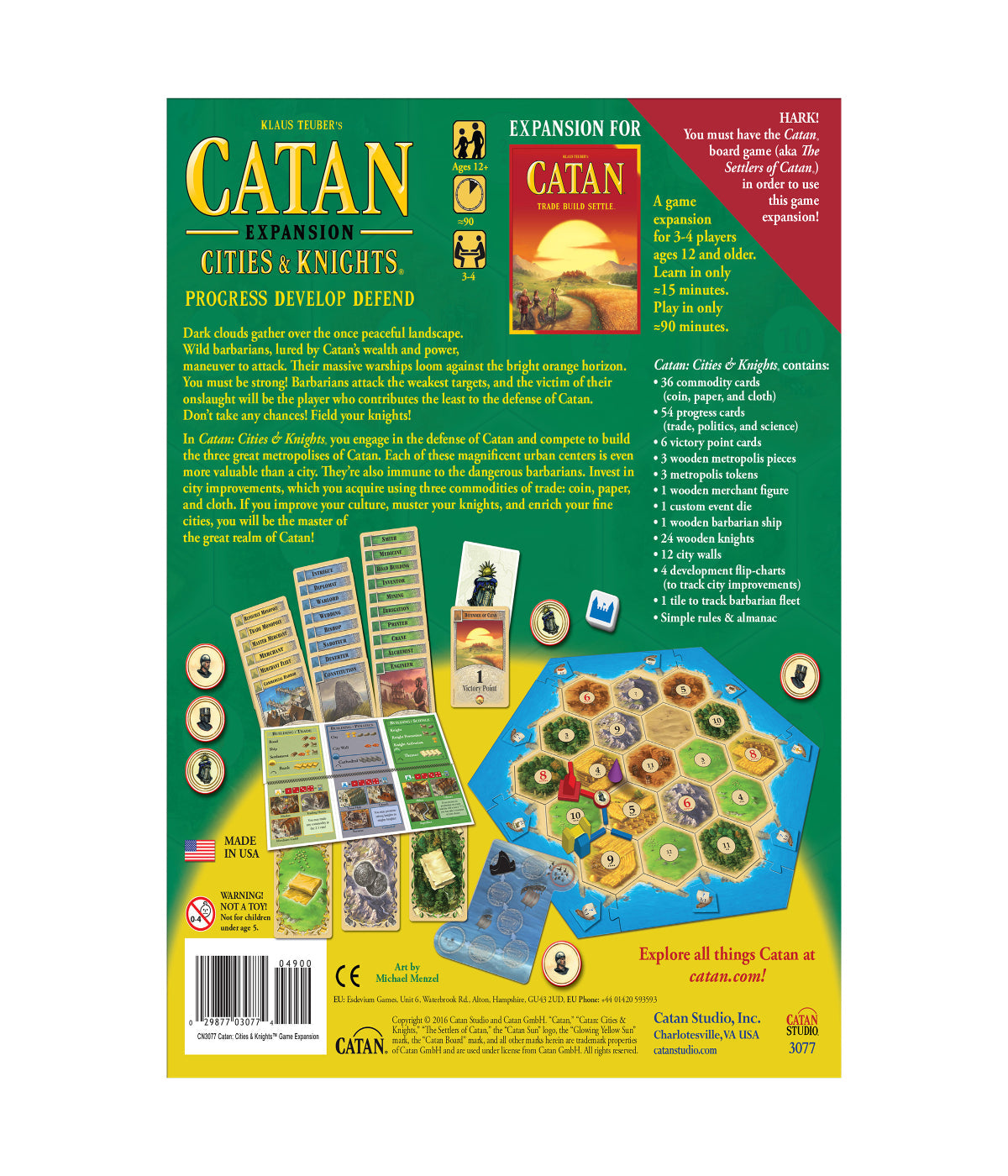  Catan: Cities & Knights Expansion Multi - Multi - Bonton