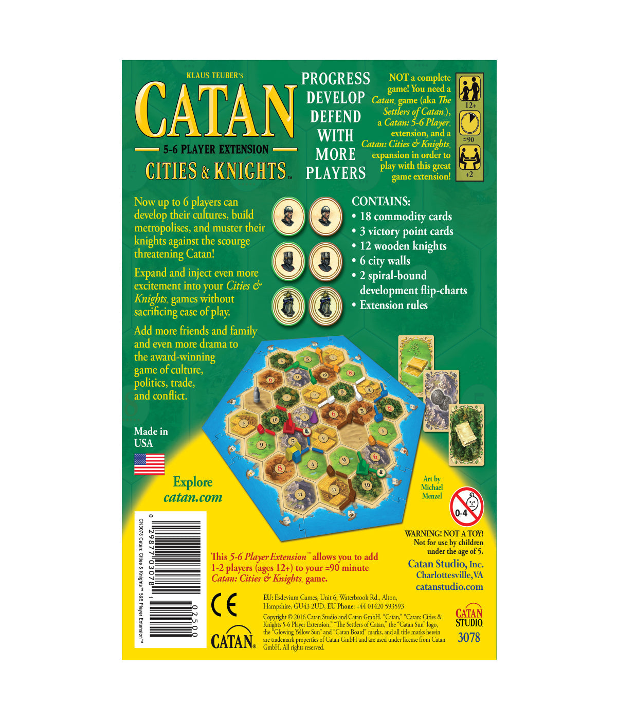  Catan: Cities & Knights 5-6 Player Extension Multi - Multi - Bonton