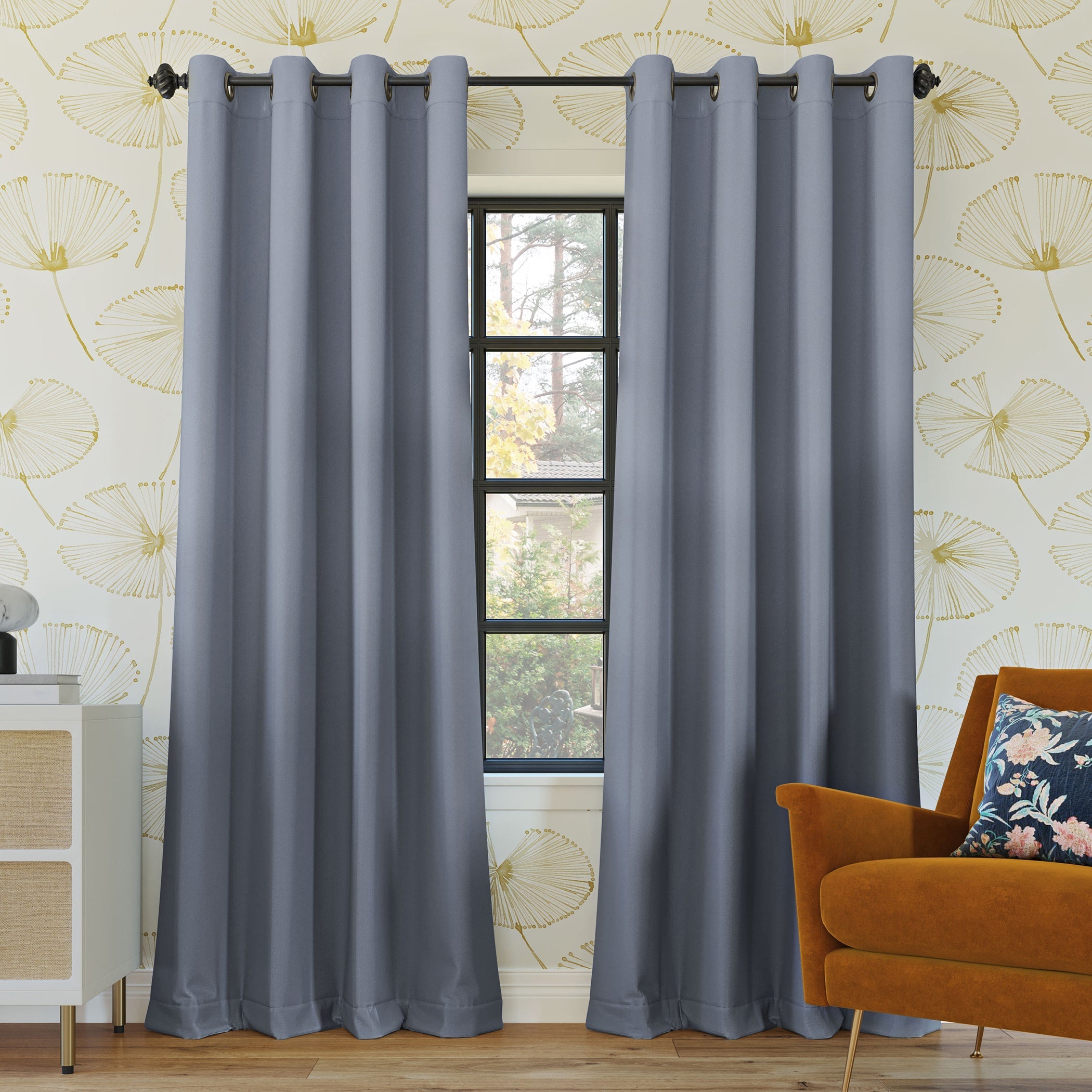  Rocco Theater Grade Extreme 100% Blackout Grommet Curtain Panel - Teal - Bonton