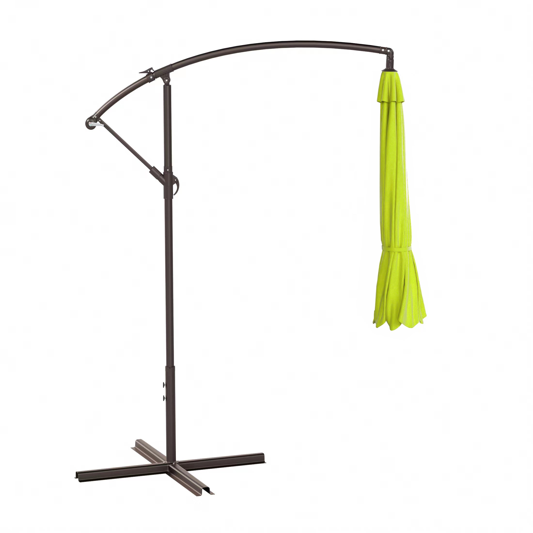  Westin Furniture 10 Ft Outdoor Patio Cantilever Offset Umbrella - Lime Green - Bonton