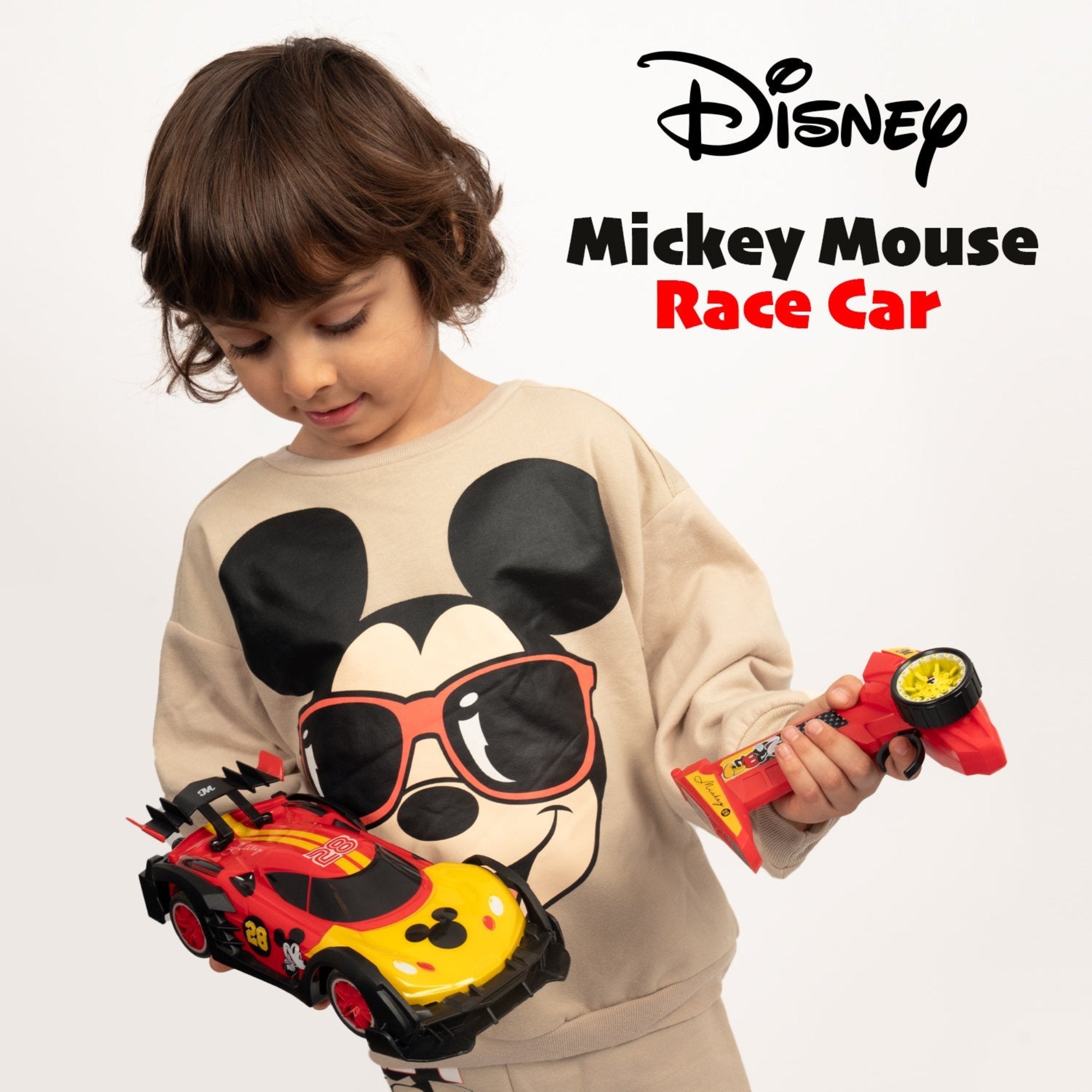  HobbyTron Mickey Mouse 2.4GHz Electric Full Function Rc Racing RC Car - Default Title - Bonton