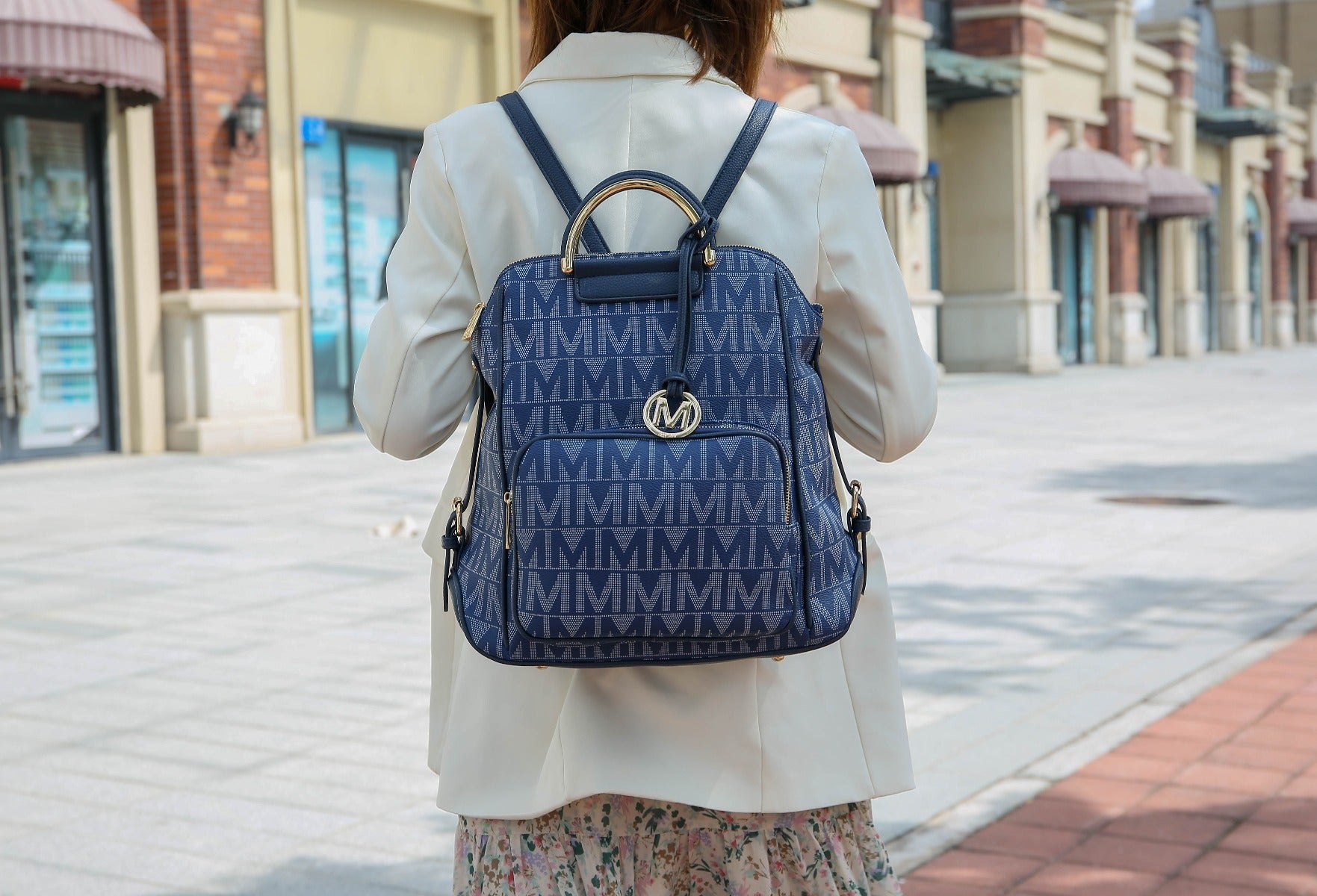 MKF Collection Cora Signature Backpack - Red - Bonton