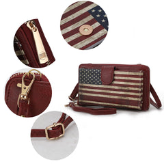 Kiara Printed Flag Phone Crossbody Bag