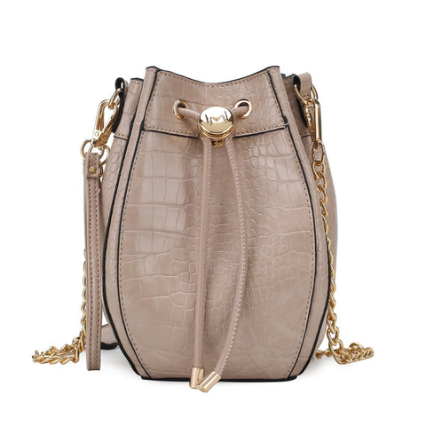 Cassidy Embossed Bucket Bag