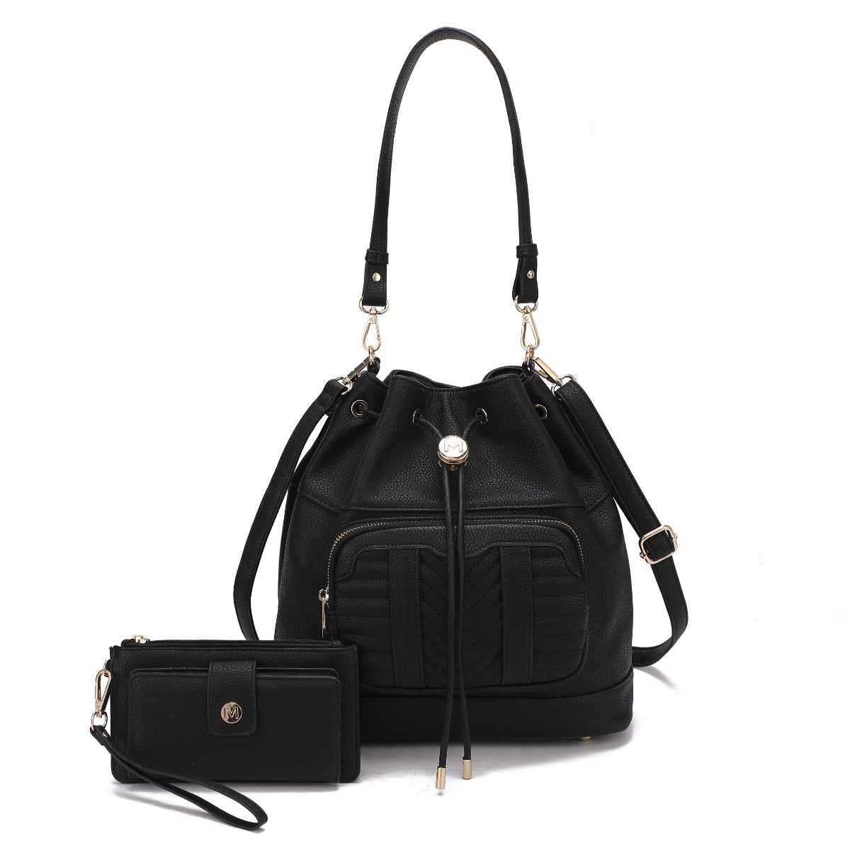  MKF Collection Ryder Bucket Bag and Wallet Set - Coffee - Bonton
