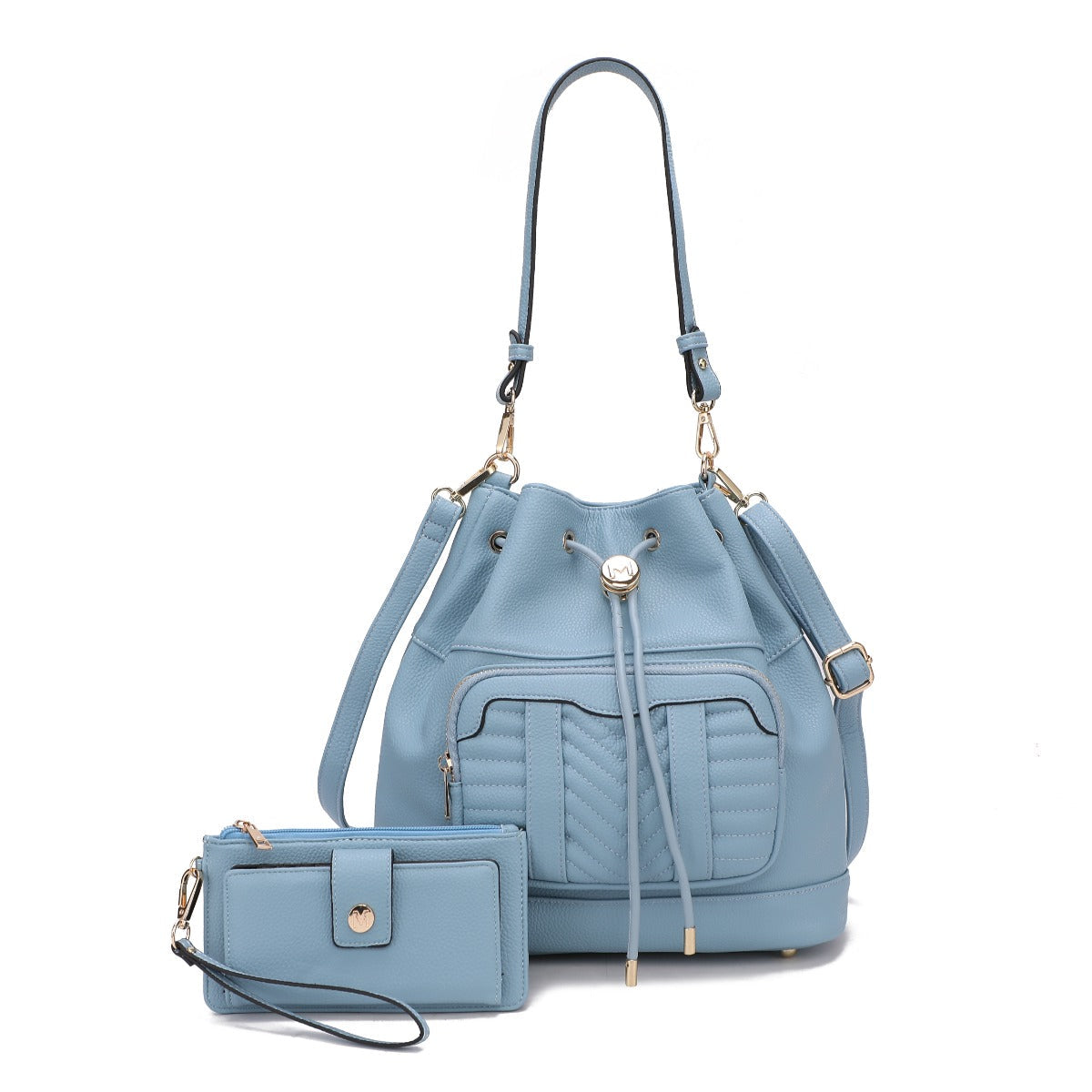 MKF Collection Ryder Bucket Bag and Wallet Set - Coffee - Bonton