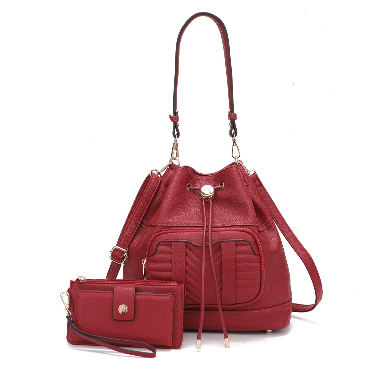  MKF Collection Ryder Bucket Bag and Wallet Set - Coffee - Bonton