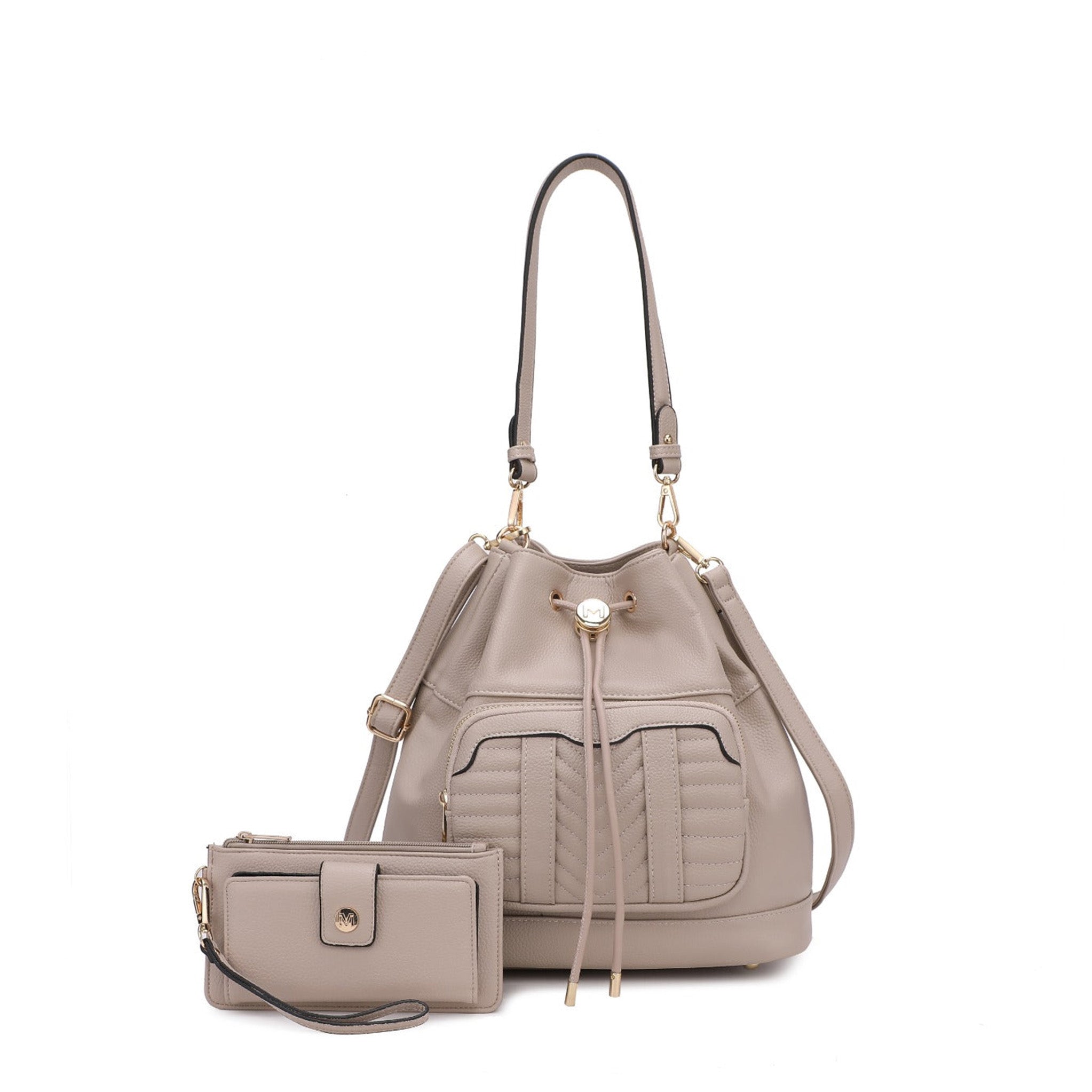  MKF Collection Ryder Bucket Bag and Wallet Set - Coffee - Bonton
