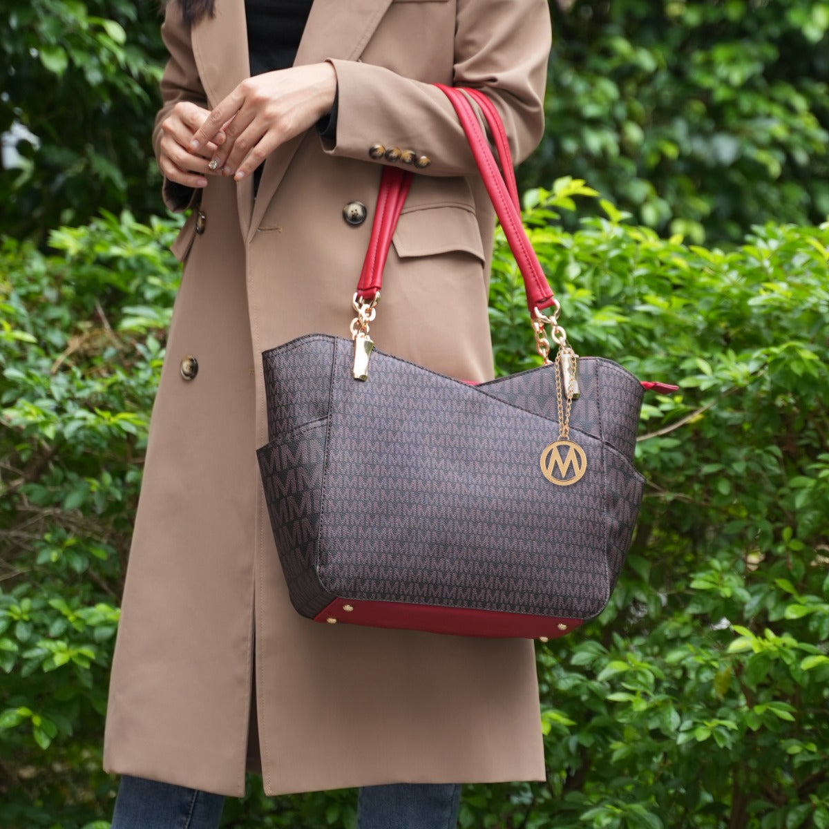  MKF Collection Jules Signature Tote Bag - Beige - Bonton