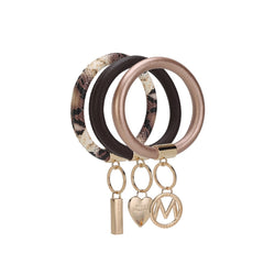 Jasmine Bangle Bracelet Keyring Set