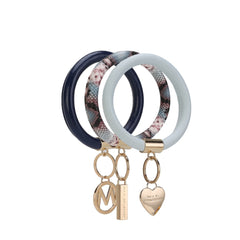 Jasmine Bangle Bracelet Keyring Set