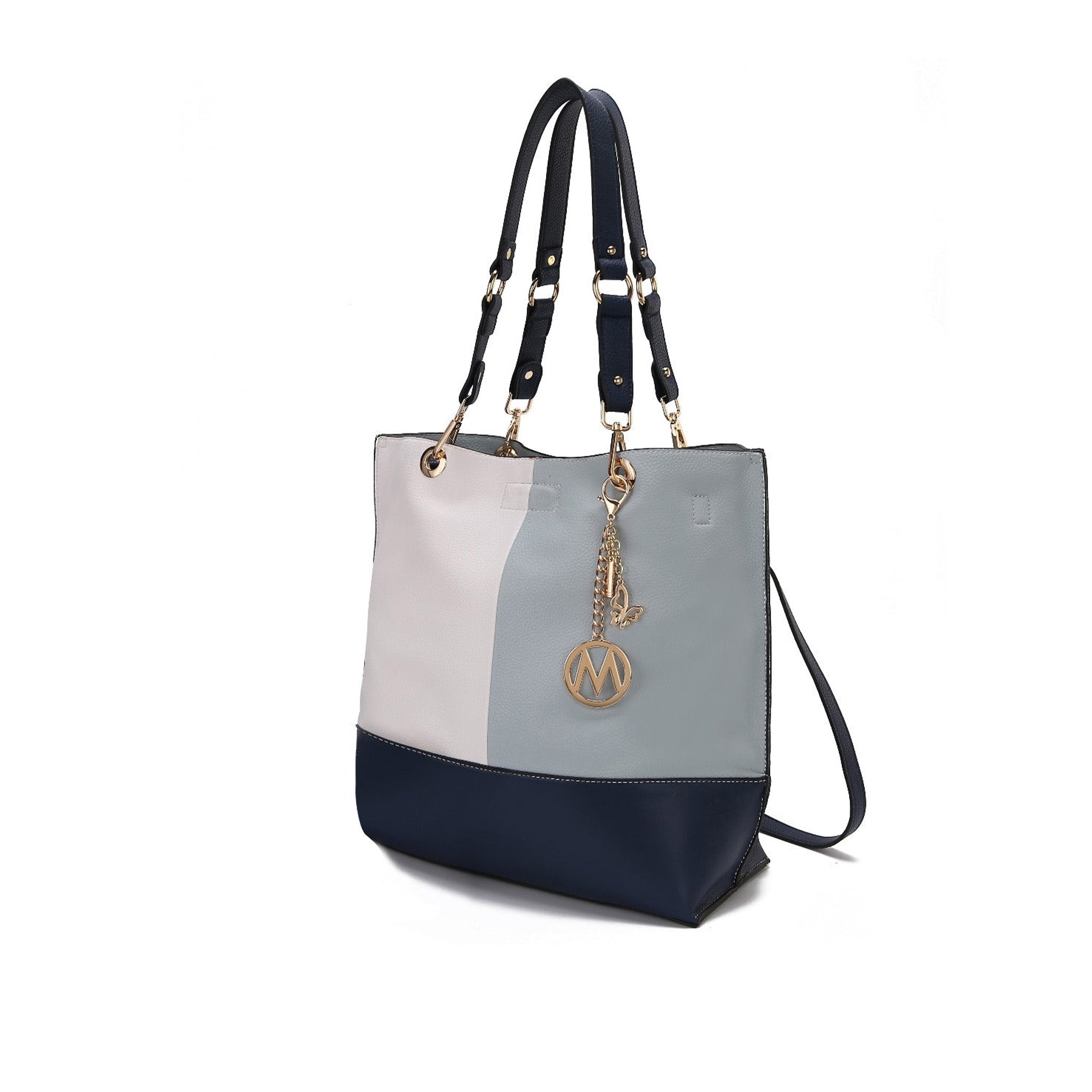  MKF Collection Laya Reversible Tote Bag - Light Grey - Bonton