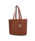 MKF Collection Rowan Woven Vegan Leather Women's Tote Handbag by Mia K