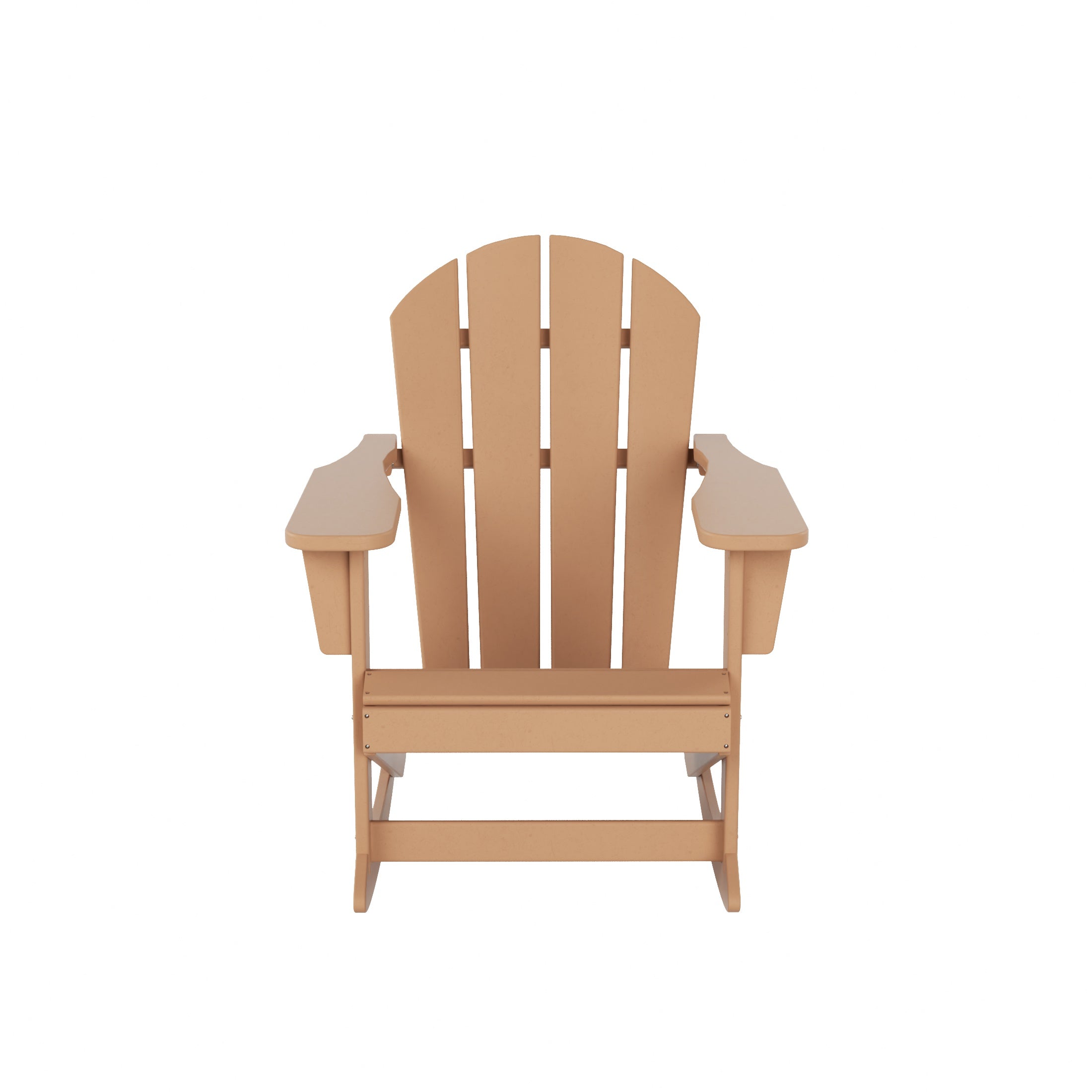  Westin Furniture Classic Porch Outdoor Patio Rocking Adirondack Chair - Dark Brown - Bonton