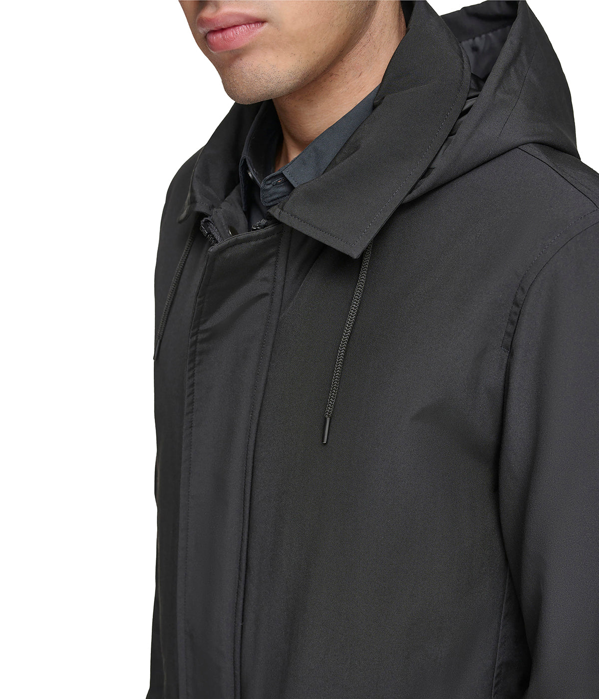 Merrimack 36" Topper with Attached Inner Bib and Hood Black