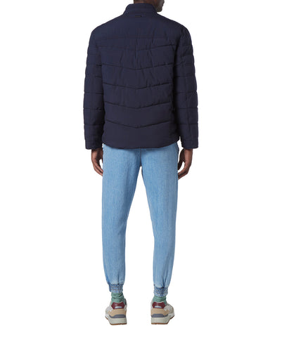 Winslow 29" Moto Quilted Racer Faux Down Fill Navy