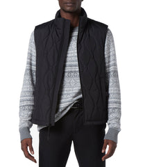 Hampden Lava Quilt Vest Black