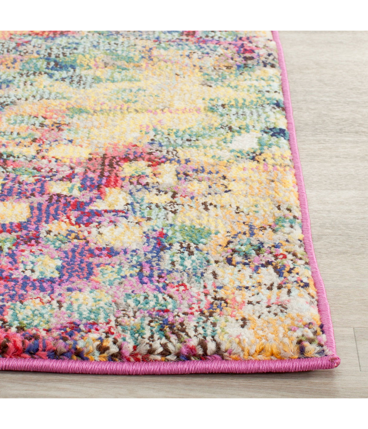  Safavieh Monaco 225 Pink/Multi Rug - Pink/Multi - Bonton