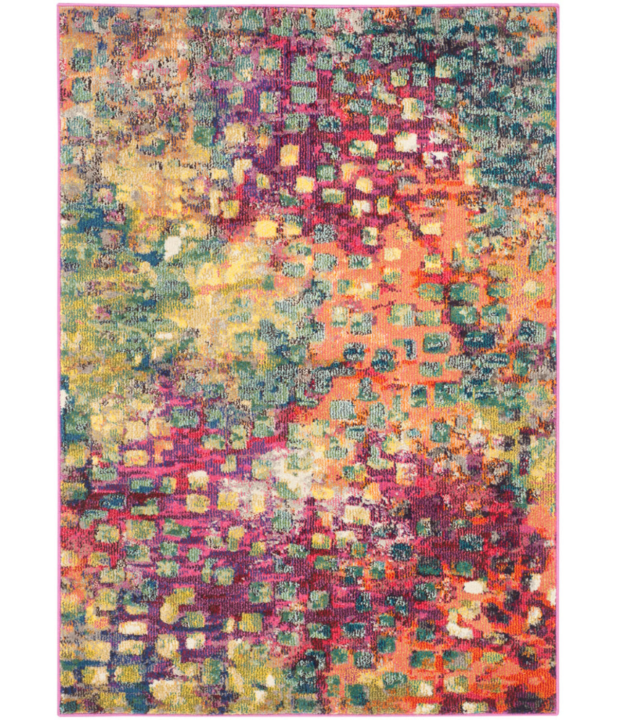  Safavieh Monaco 225 Pink/Multi Rug - Pink/Multi - Bonton