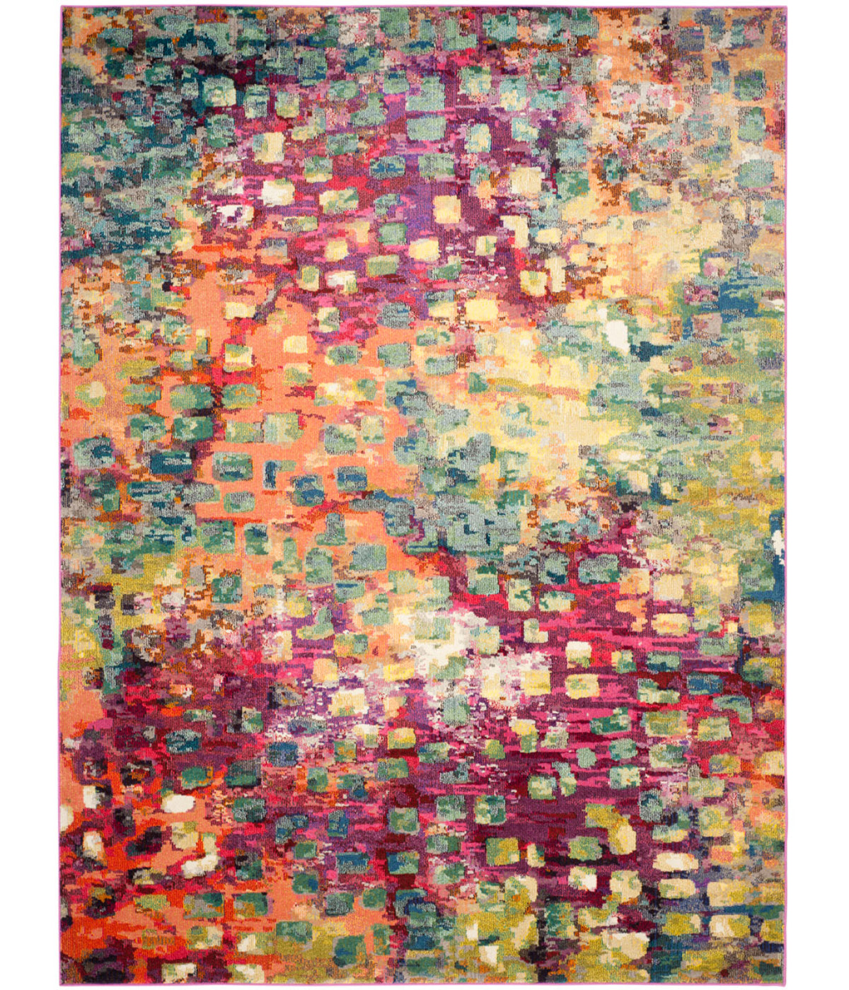  Safavieh Monaco 225 Pink/Multi Rug - Pink/Multi - Bonton