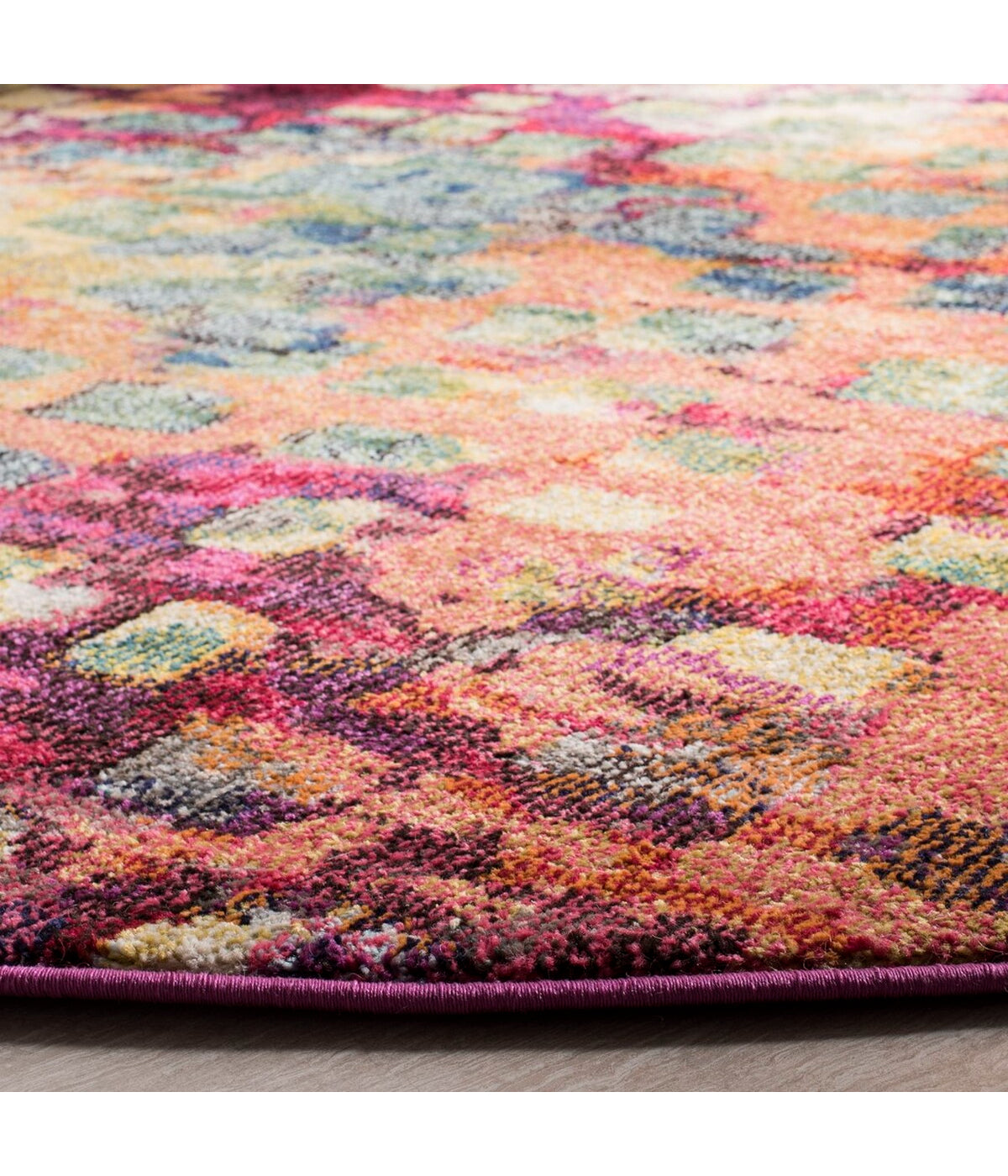  Safavieh Monaco 225 Pink/Multi Rug - Pink/Multi - Bonton