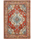  Safavieh Monaco 243 Orange/Light Blue Rug - Orange/Light Blue - Bonton