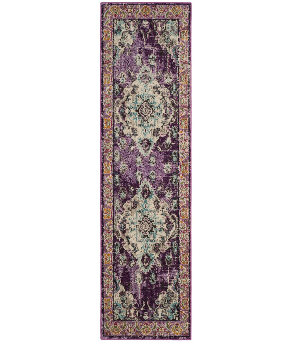  Safavieh Monaco 243 Violet/Light Blue Rug - Violet/Light Blue - Bonton