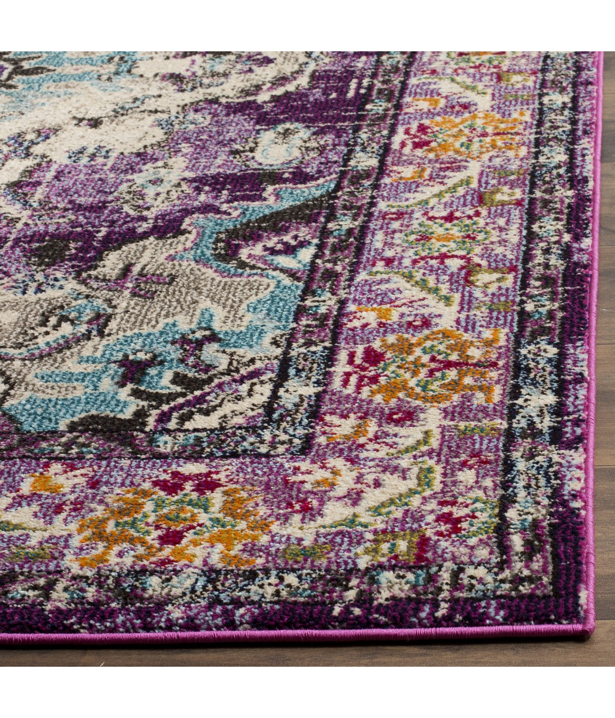  Safavieh Monaco 243 Violet/Light Blue Rug - Violet/Light Blue - Bonton