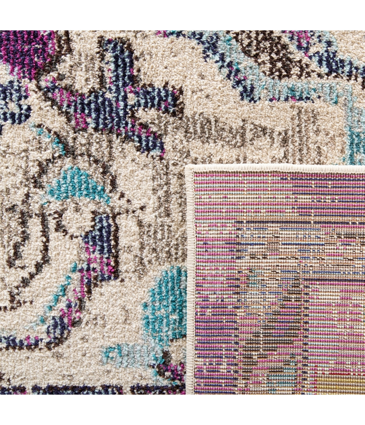  Safavieh Monaco 243 Violet/Light Blue Rug - Violet/Light Blue - Bonton