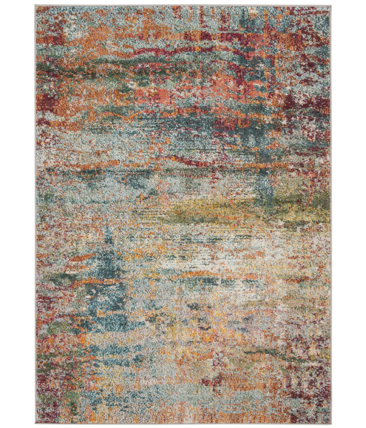  Safavieh Monaco 262 Teal/Orange Rug - Teal/Orange - Bonton