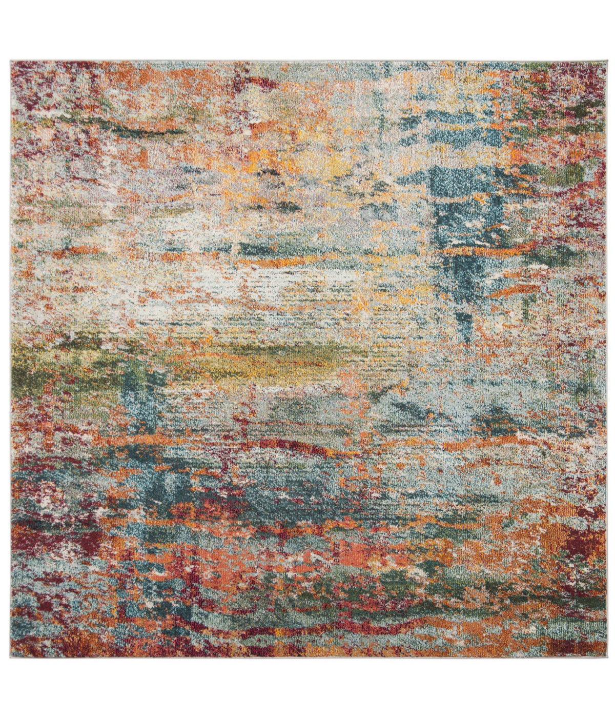  Safavieh Monaco 262 Teal/Orange Rug - Teal/Orange - Bonton