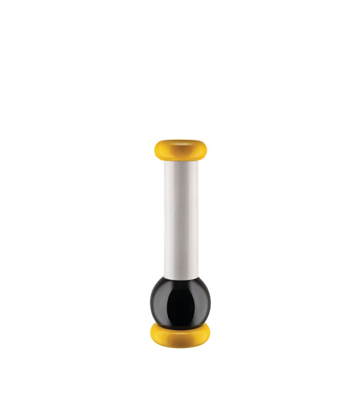  Alessi Pepper Grinder Large - White/Black/Yellow - Bonton