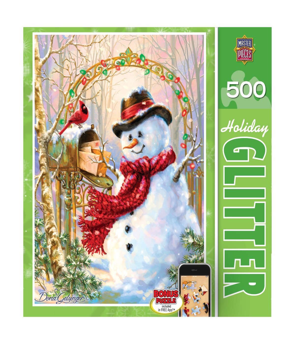  Holiday Glitter Puzzle - Letters to Frosty: 500 Pcs Multi - Multi - Bonton