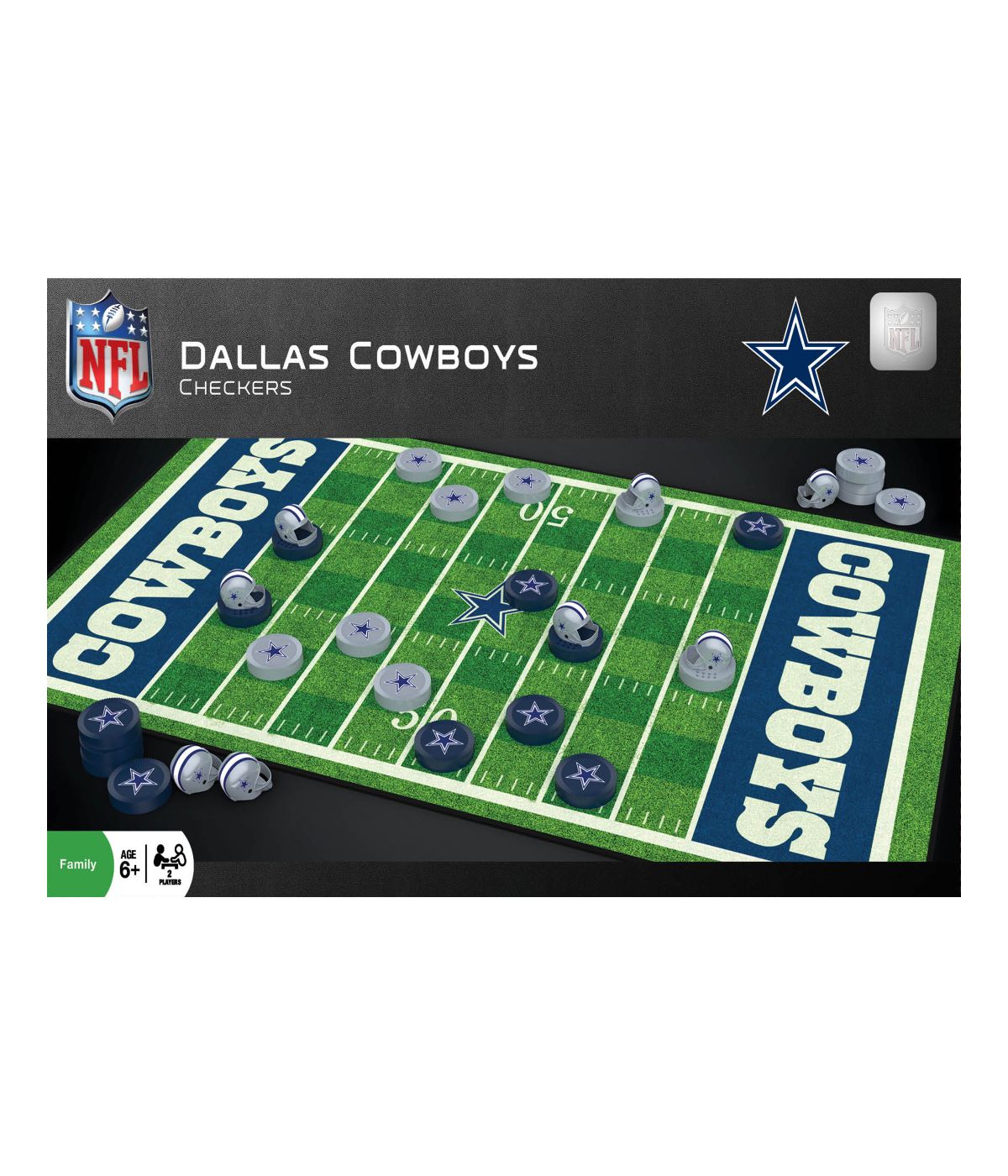  NFL Checkers - Dallas Cowboys Multi - Multi - Bonton