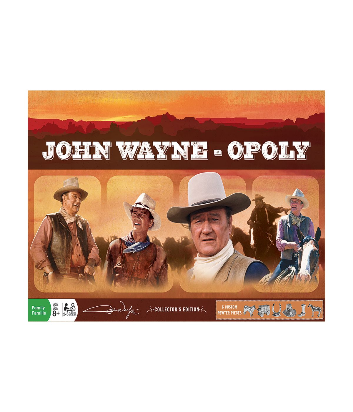  John Wayne-Opoly Collector's Edition Set Multi - Multi - Bonton