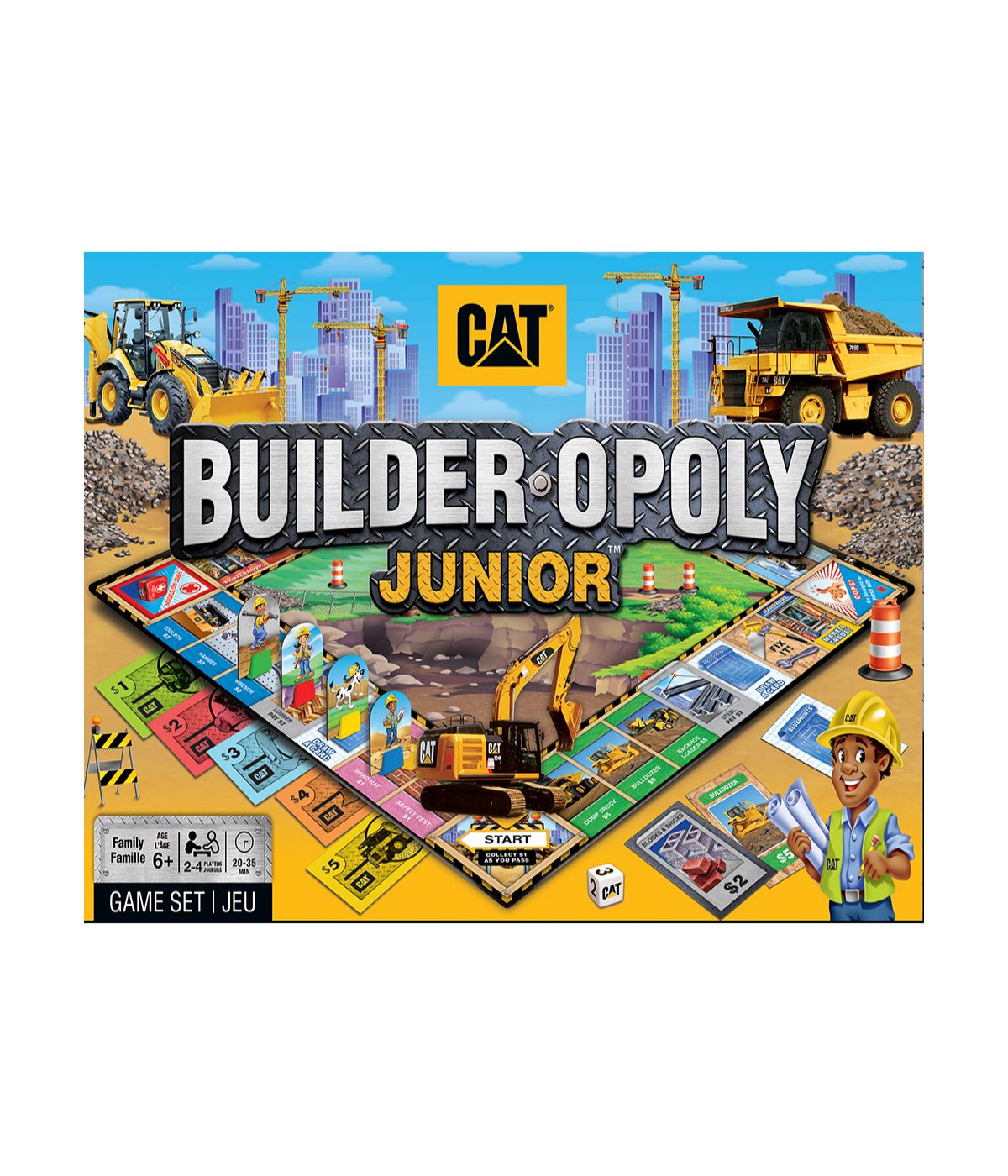  Caterpillar - Builder Opoly Junior Multi - Multi - Bonton