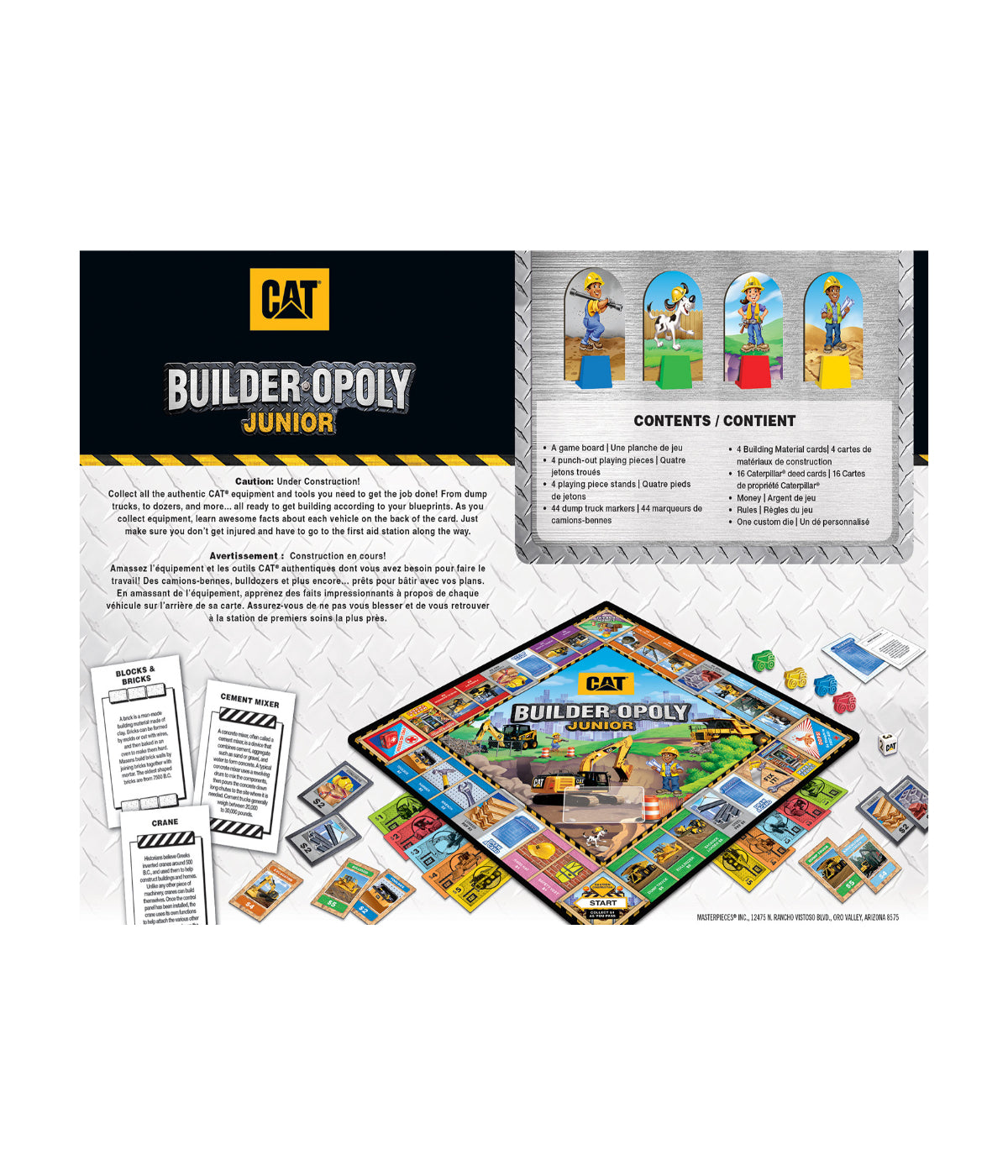  Caterpillar - Builder Opoly Junior Multi - Multi - Bonton