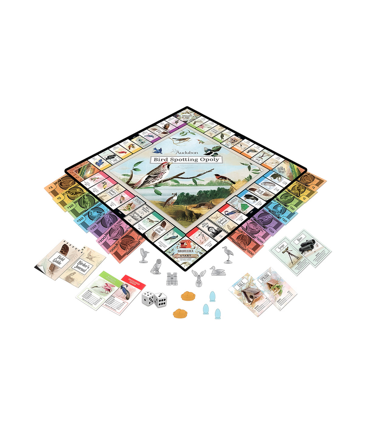  Audubon Bird Spotting Opoly Collector's Edition Set Multi - Multi - Bonton