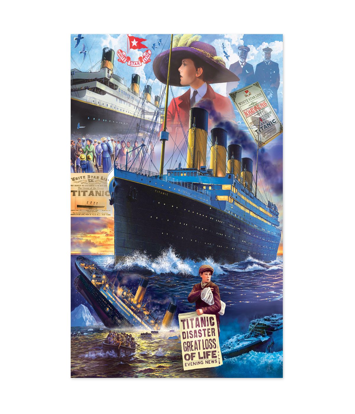  The Titanic - Collage Puzzle: 1000 Pcs Multi - Multi - Bonton