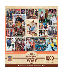 The Saturday Evening Post - Norman Rockwell Collage: 1000 Pcs Multi