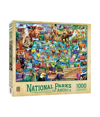 National Parks of America - Map Puzzle: 1000 Pcs Multi