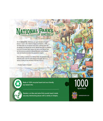 National Parks of America - Map Puzzle: 1000 Pcs Multi