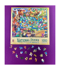 National Parks of America - Map Puzzle: 1000 Pcs Multi