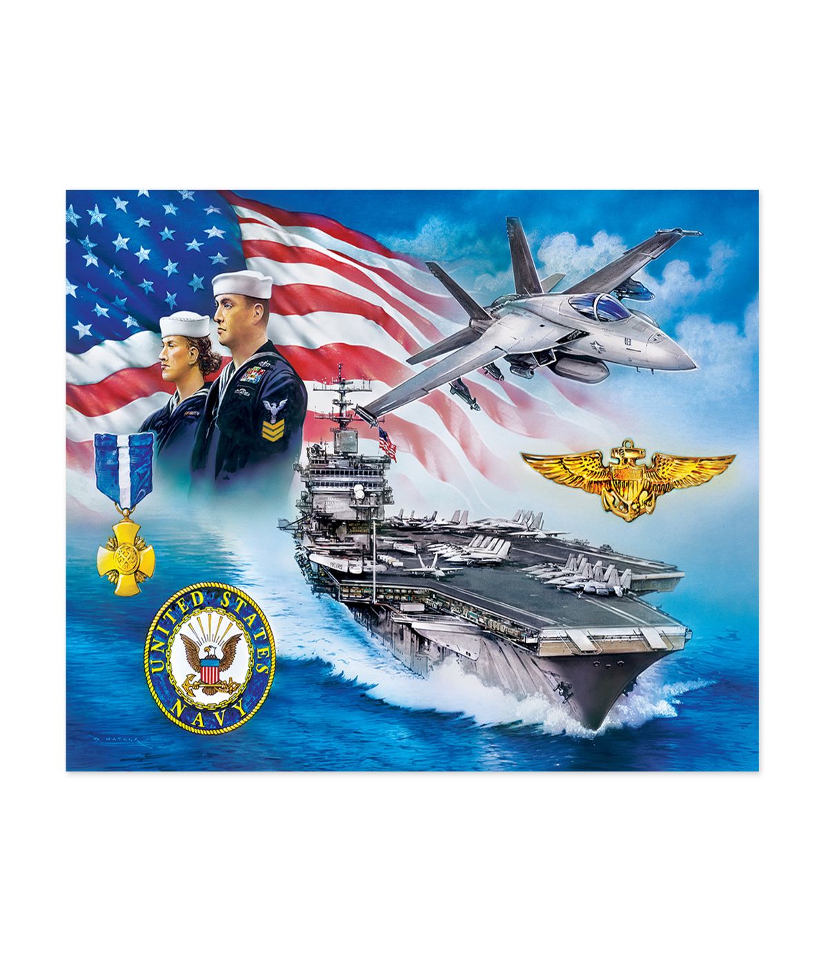  America's Navy - Anchors Aweigh: 1000 Pcs Multi - Multi - Bonton