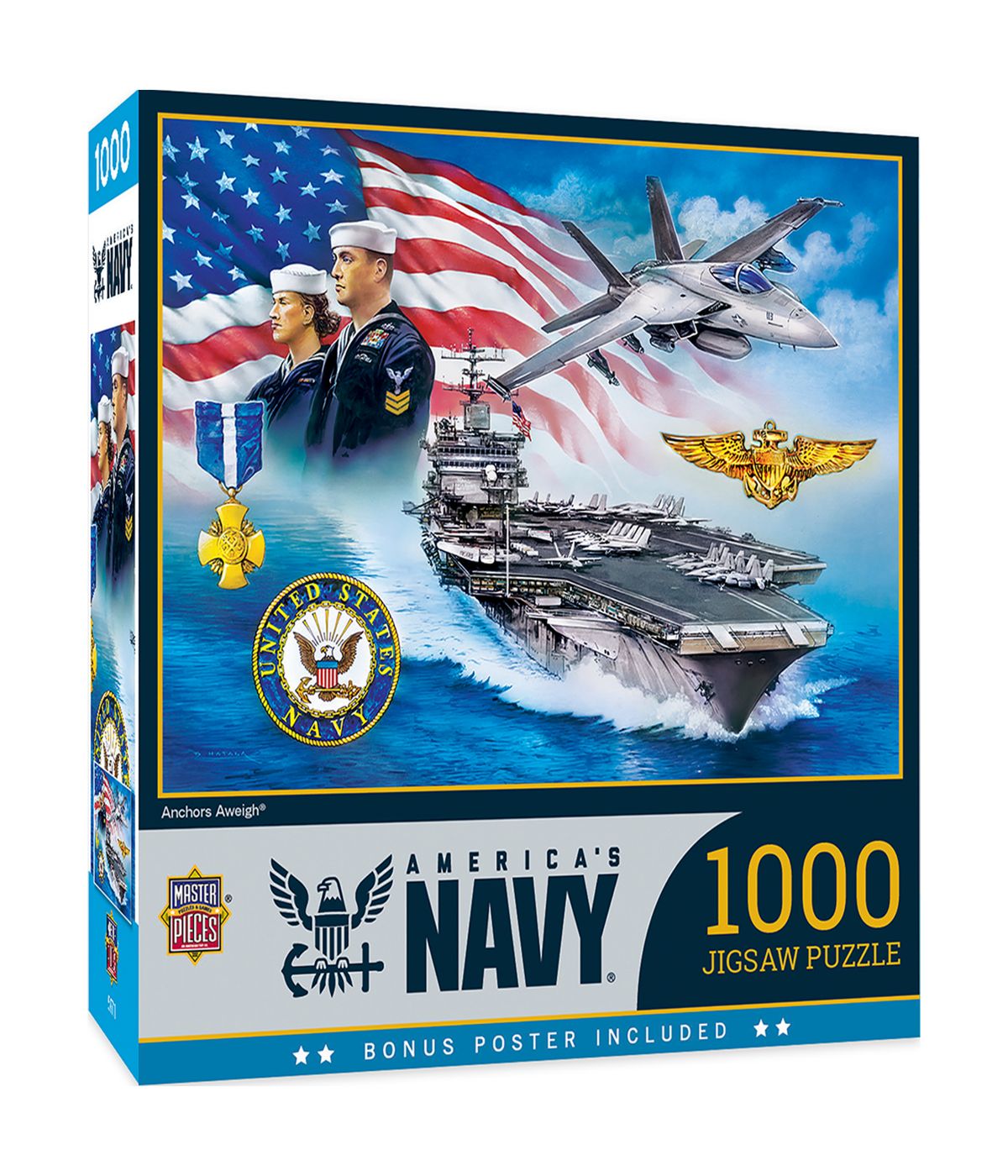  America's Navy - Anchors Aweigh: 1000 Pcs Multi - Multi - Bonton