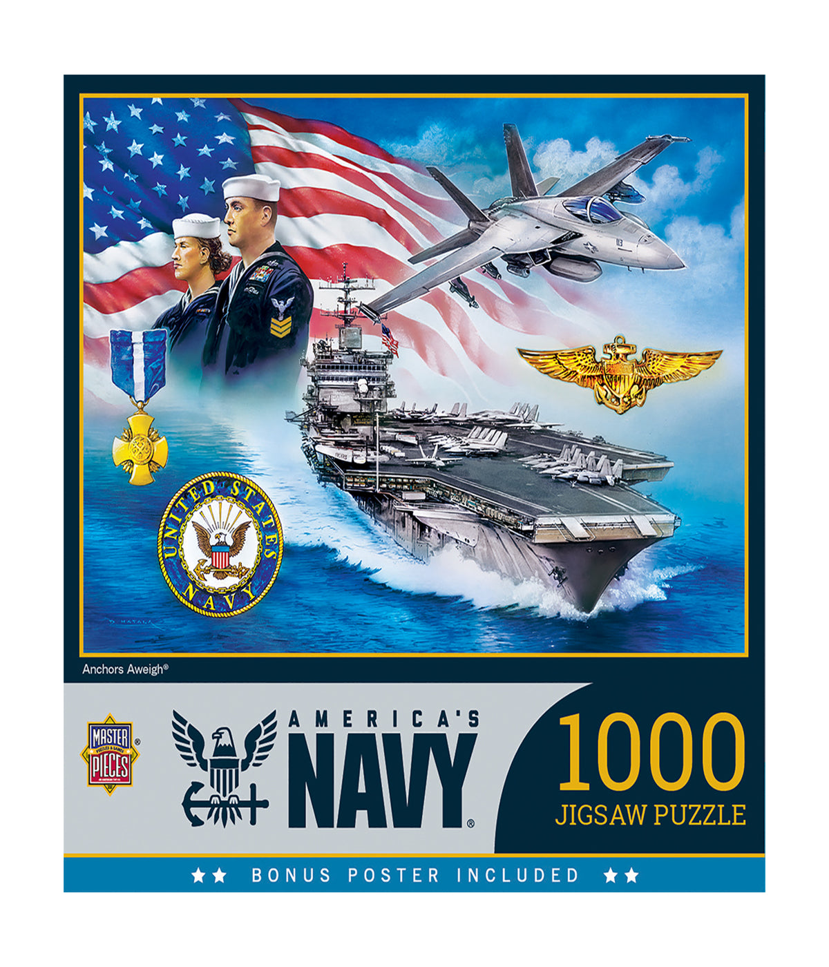  America's Navy - Anchors Aweigh: 1000 Pcs Multi - Multi - Bonton