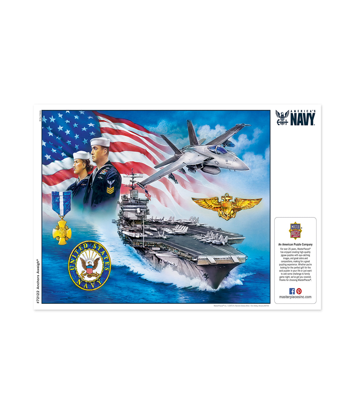  America's Navy - Anchors Aweigh: 1000 Pcs Multi - Multi - Bonton